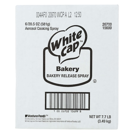 White Cap Baking Pan Coating 20.5 oz., PK6 20970WCP